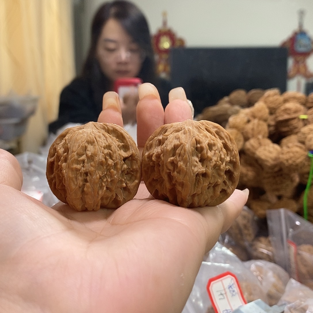 把件文玩核桃38磨盘