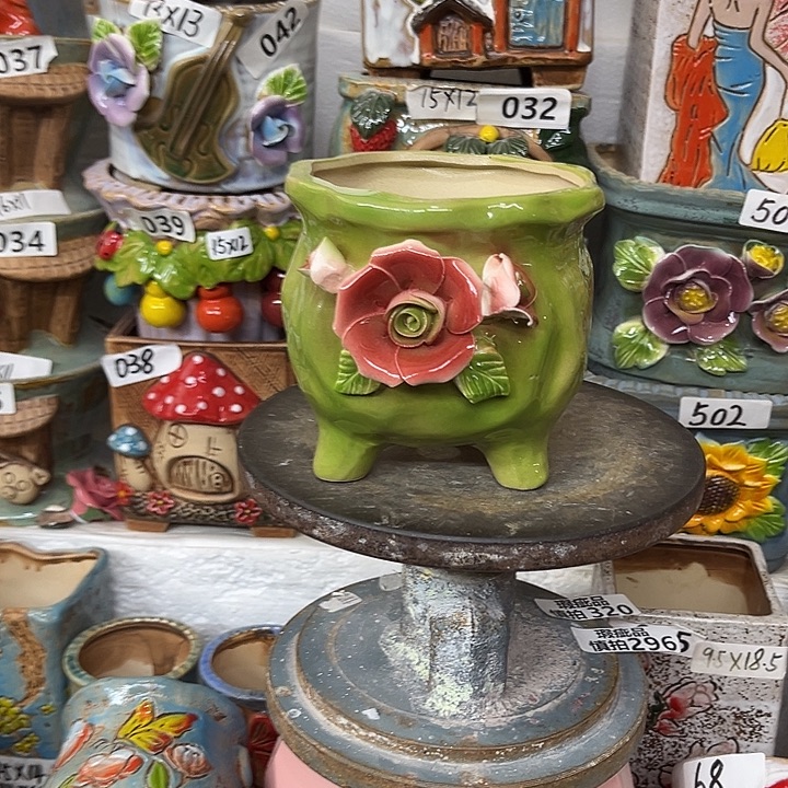 粗陶材质多肉花盆