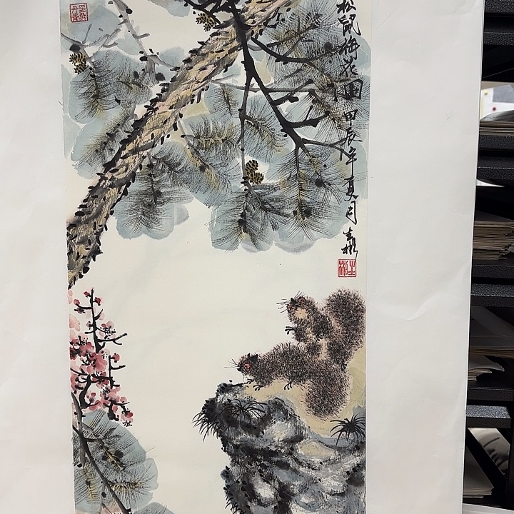 国画花鸟等多种鸟类和动物为主