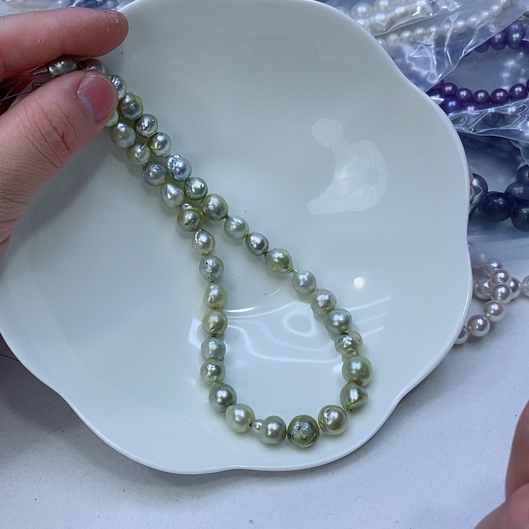 海水珍珠颈饰银S925镶嵌
