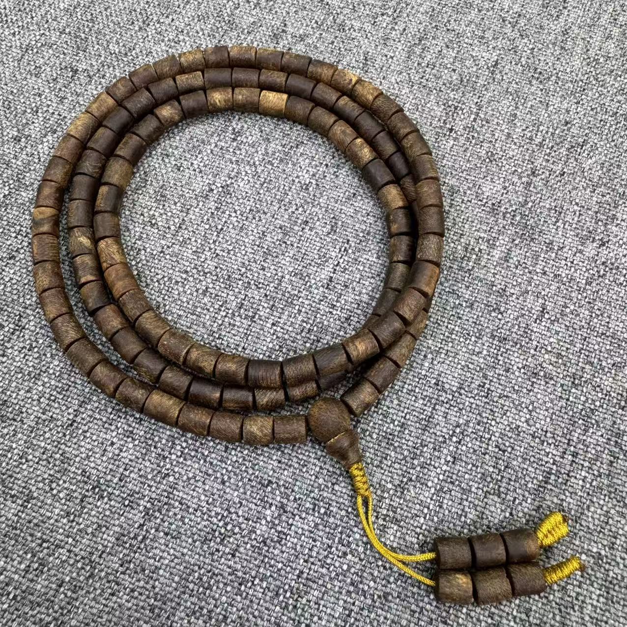 沉香（典藏必拍）沉水级富森红土顶香老料桶珠多圈一条多样性发其一