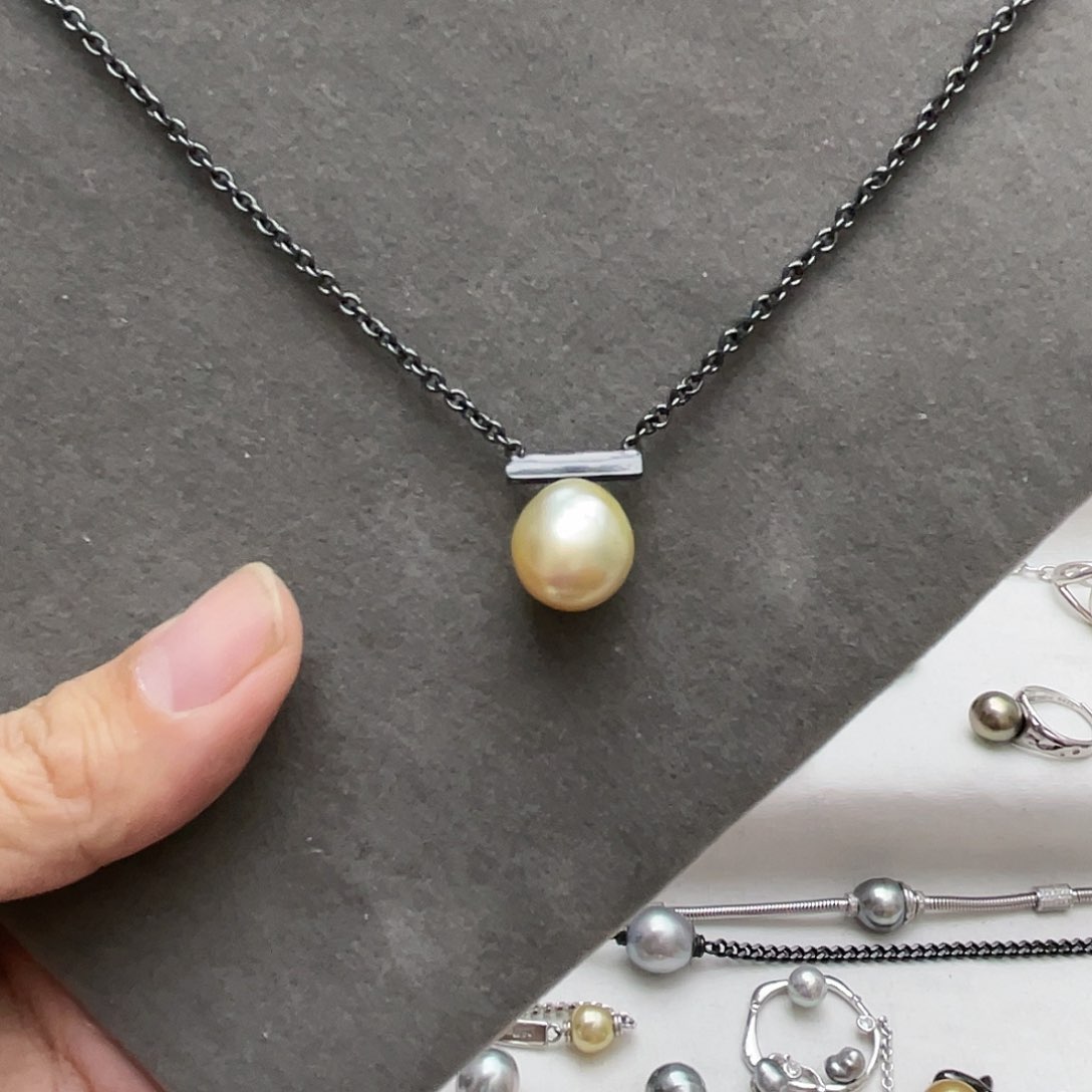 海水珍珠吊坠(赠链)银S925镶嵌