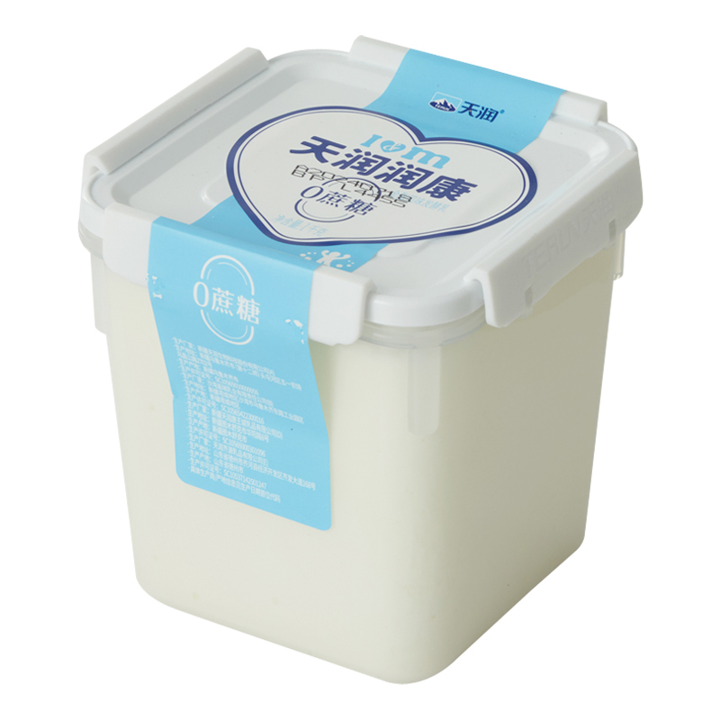 【0蔗糖】天润润康0蔗糖全脂风味发酵乳1kg/桶营养早餐奶