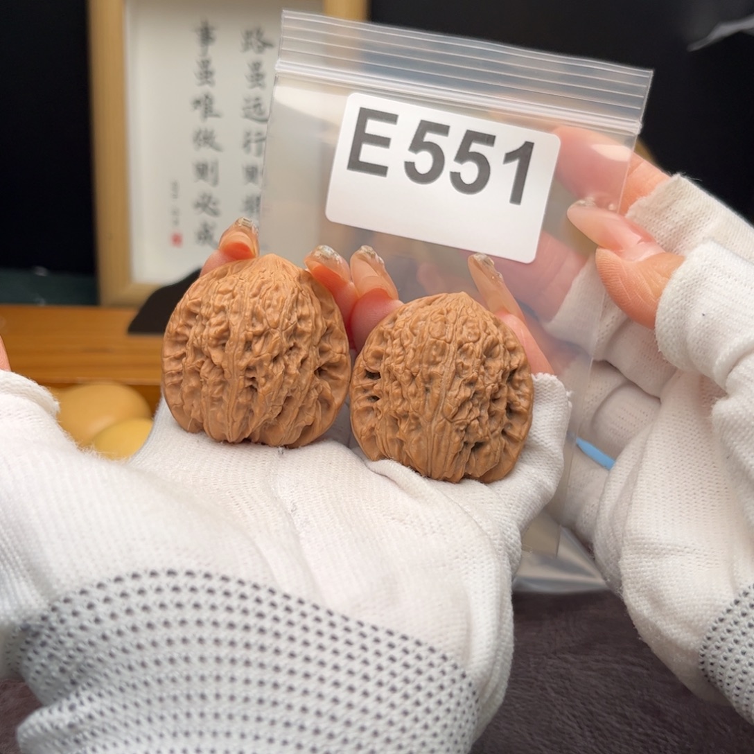 把件文玩核桃38绣球e551