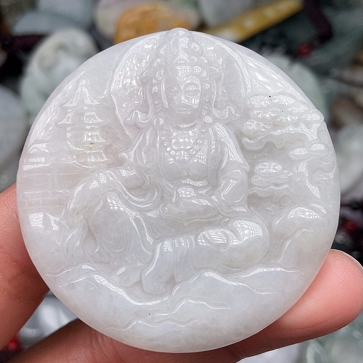 颈饰未镶嵌翡翠 翡翠