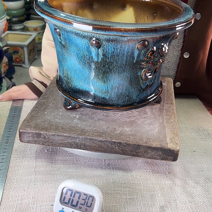 新***宇泳坤堂石湾花盆陶瓷