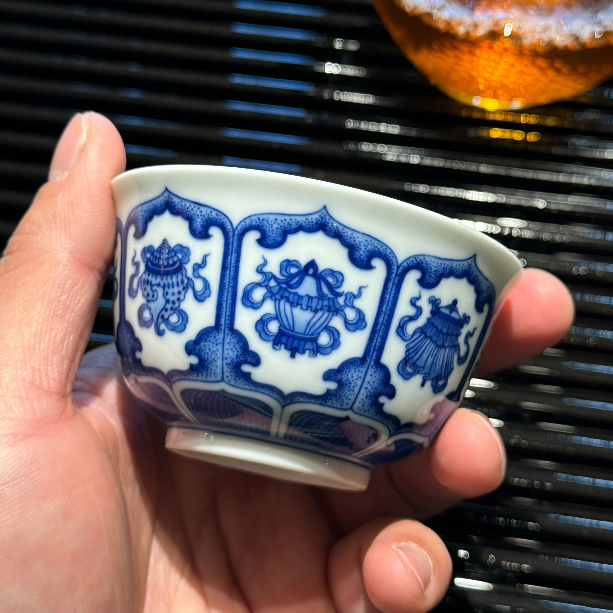 【甘渡店】正品 妙色八宝奢口杯 主人杯 