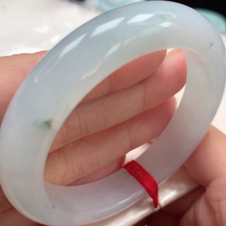 翡翠手镯未镶嵌高冰小碎花8