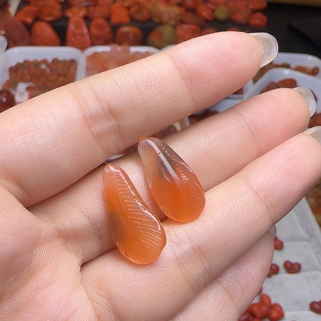 南红玛瑙未镶嵌吊坠(不含链)