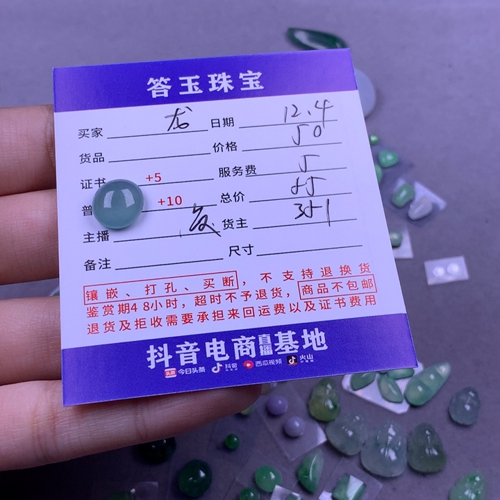 颈饰未镶嵌翡翠龙*