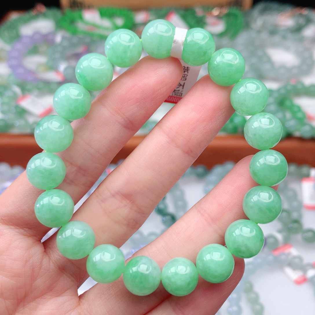 翡翠手链未镶嵌翡翠10mm