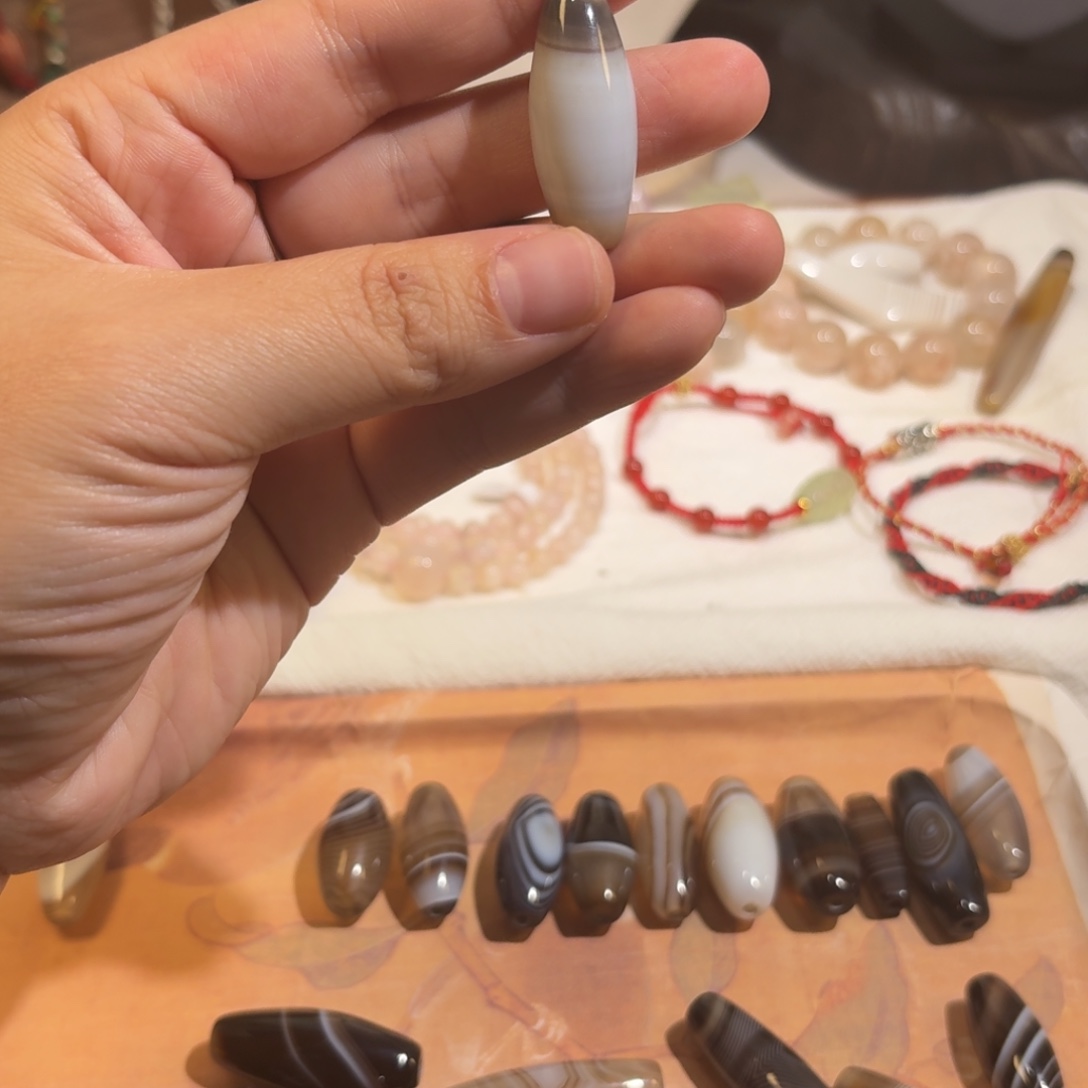 玛瑙/玉髓合金颈饰