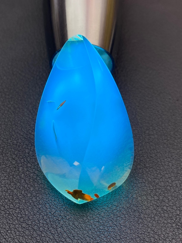 琥珀花珀吊坠手把件