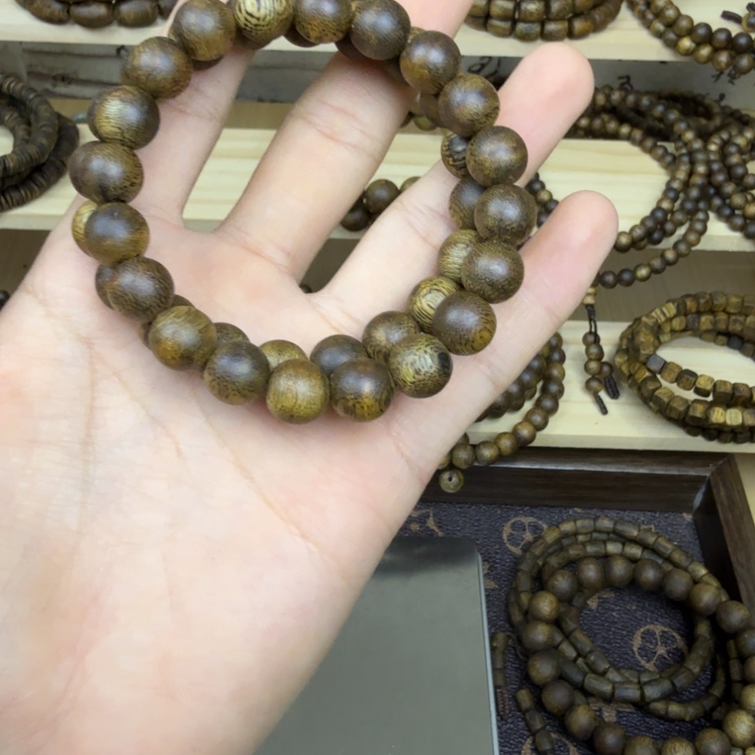 沉香沉香碎屑奇楠圆珠1.0八克