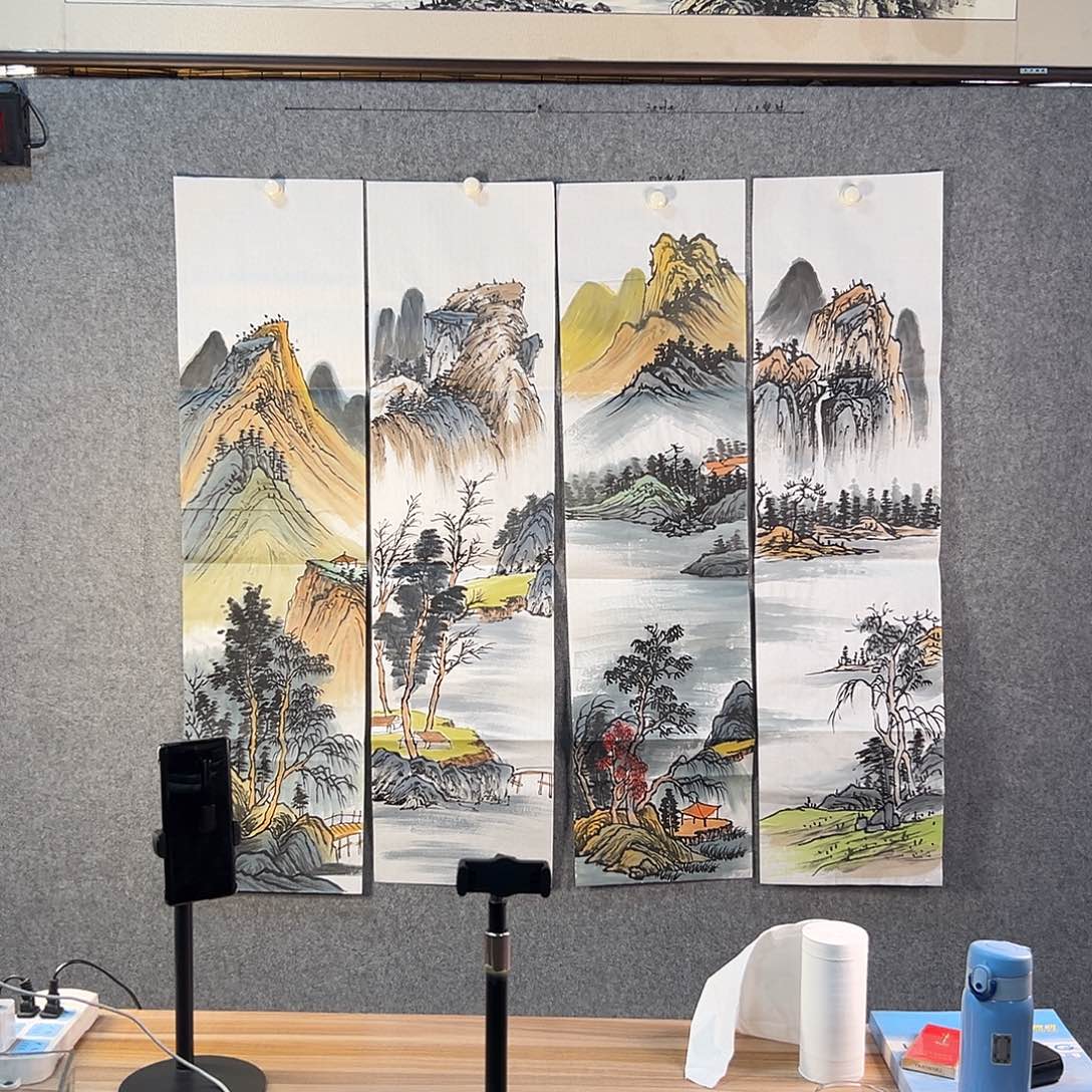 国画399 牡丹等植物生长于这里生长