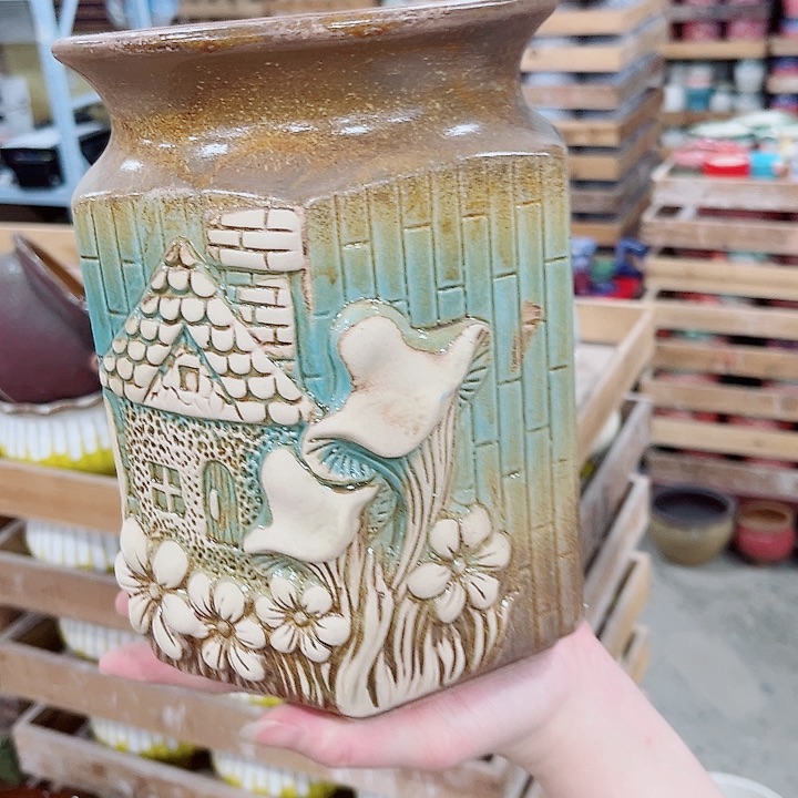 有孔.凑单10元陶瓷花盆发货！
