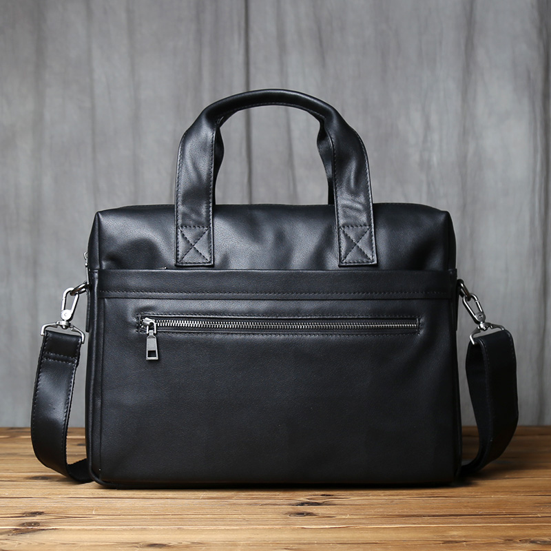 男士真皮皮包手提包头层牛皮多功能斜挎包电脑包公文包文件袋新款