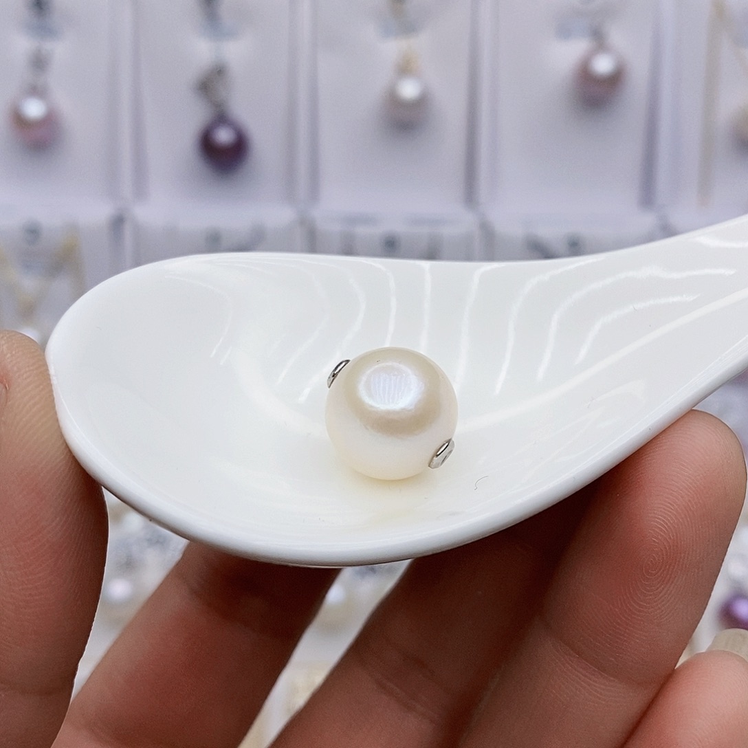 淡水珍珠颈饰银S925镶嵌