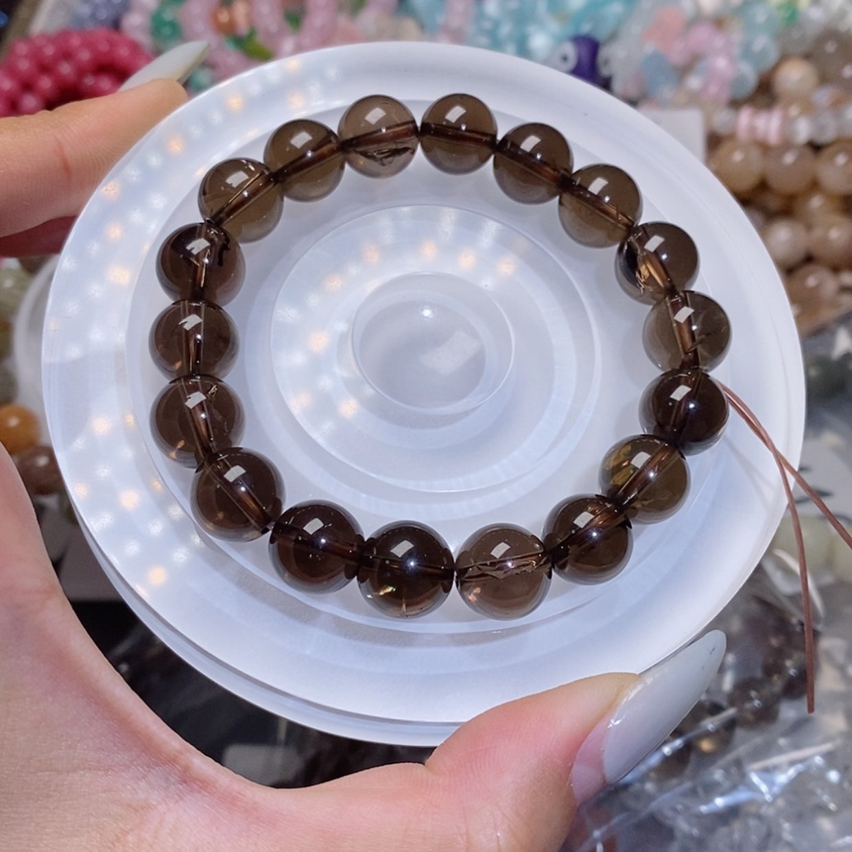 【闪购商品】水晶手链银S925镶嵌茶啊塞113