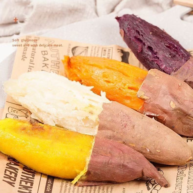 【蓝小甜】薯类四拼组合（哈密薯/榴莲蜜薯/烟薯25/紫薯）3斤/4.5斤