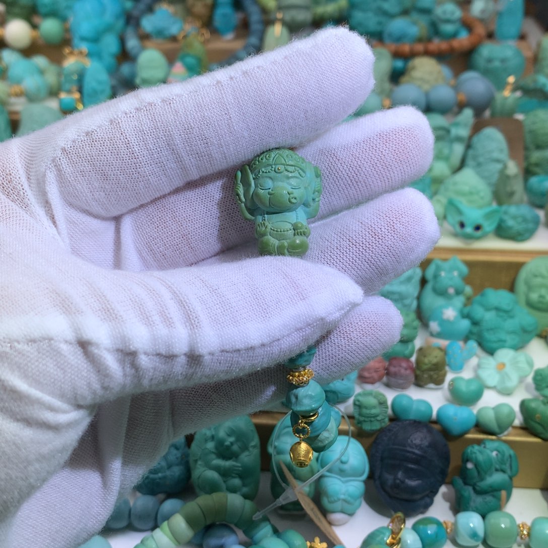 人***醒绿松石未镶嵌手链