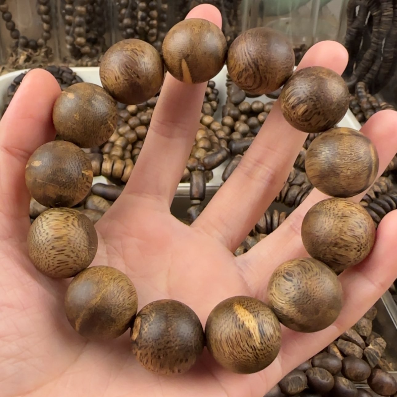 【闪购商品】沉香手串仗**笔奇楠手串29.5克卡1.9
