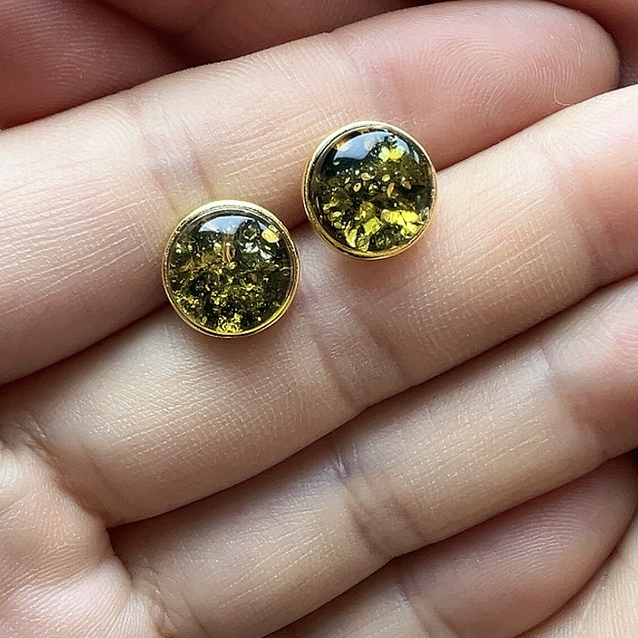 未镶嵌项链琥珀耳坠