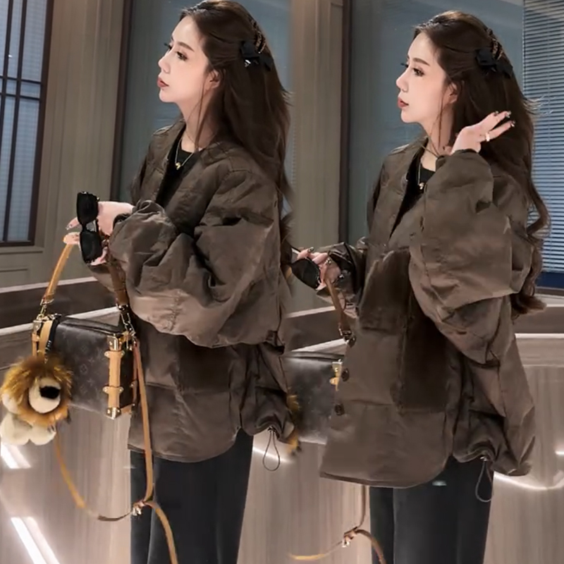 2025秋季新款时尚显瘦气质网红高档洋气女高级百搭宽松大码棉服潮