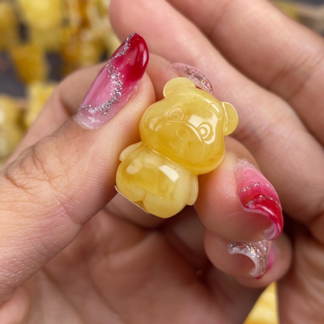 琥珀裸石未镶嵌蜜蜡