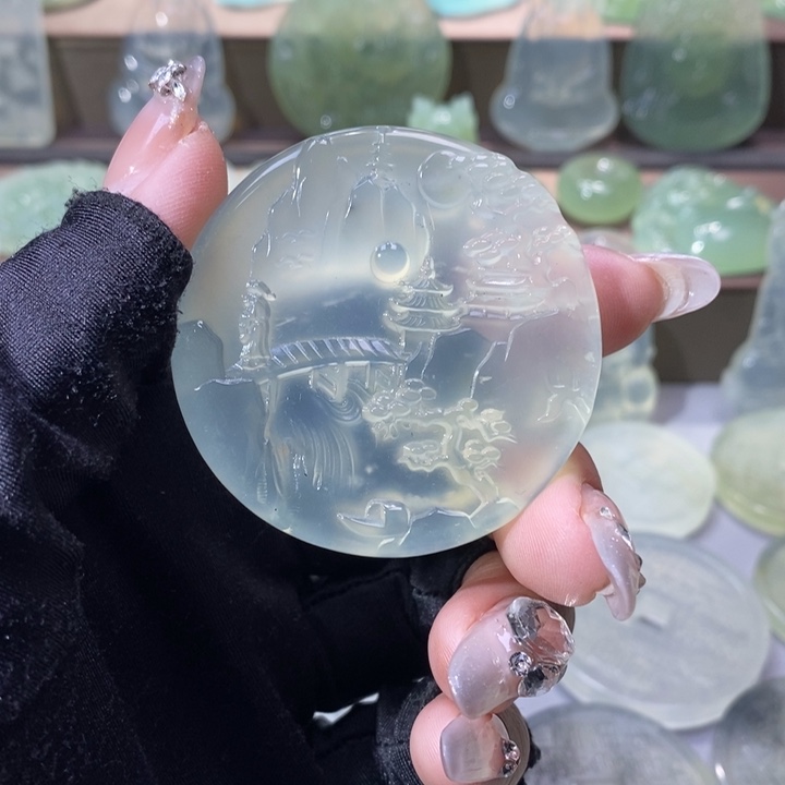 岫玉吊坠未镶嵌吊坠