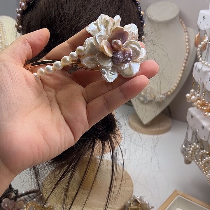 未镶嵌发簪淡水珍珠