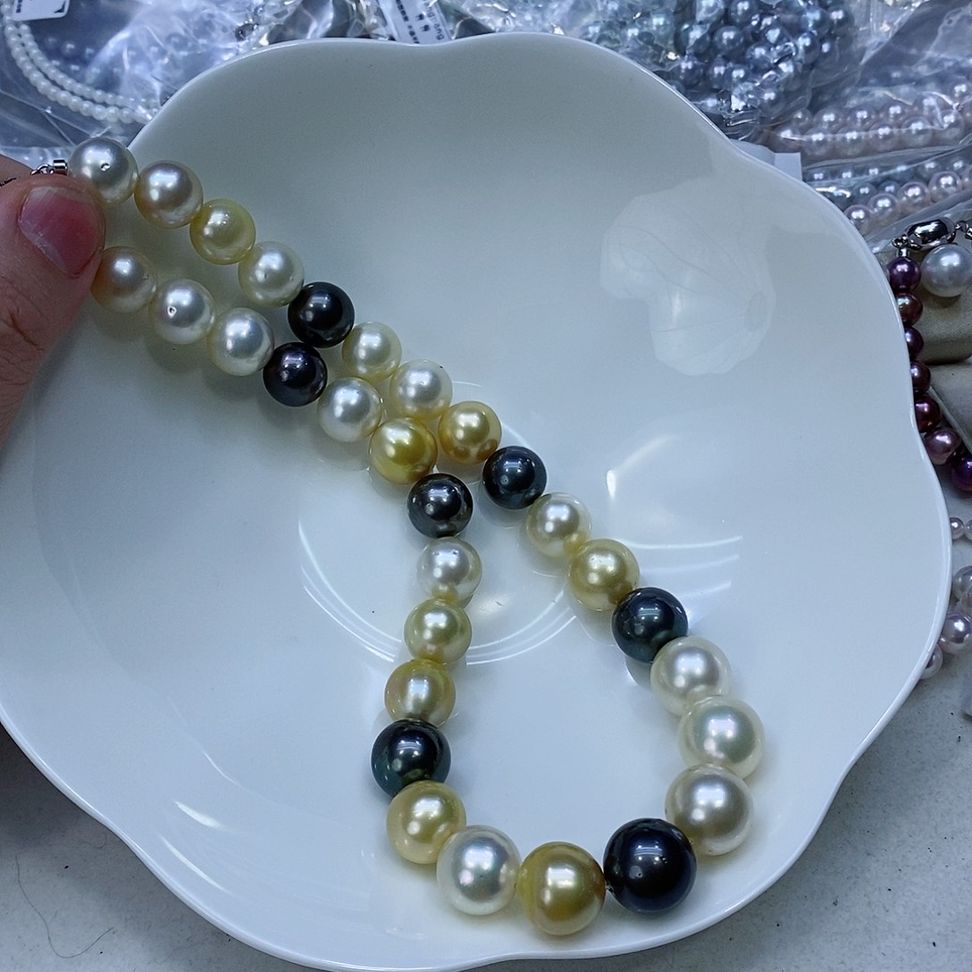 海水珍珠颈饰银S925镶嵌