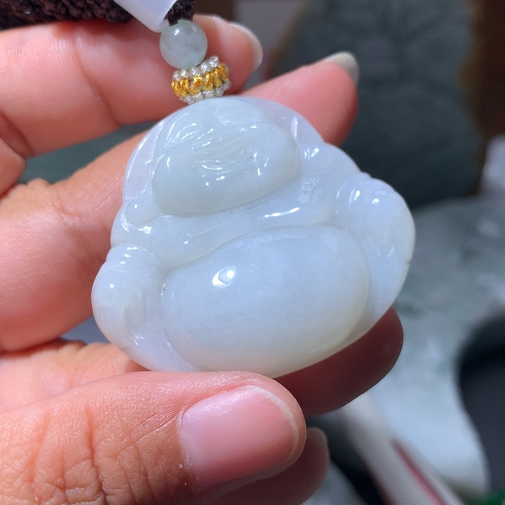 翡翠未镶嵌颈饰保真天然A货翡翠