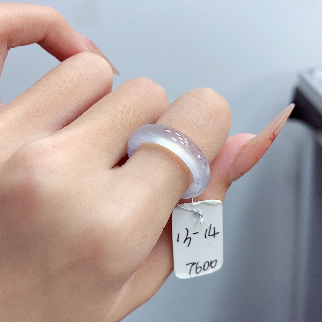 翡翠未镶嵌戒指13.14号