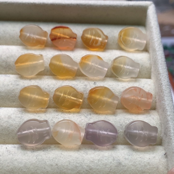 玛瑙/玉髓未镶嵌玛瑙鱼饼