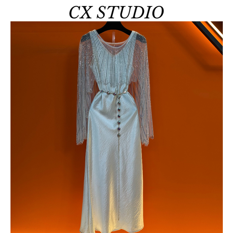 编码43 经典收腰轻奢时尚夏季连衣裙（定制连衣裙）TG773