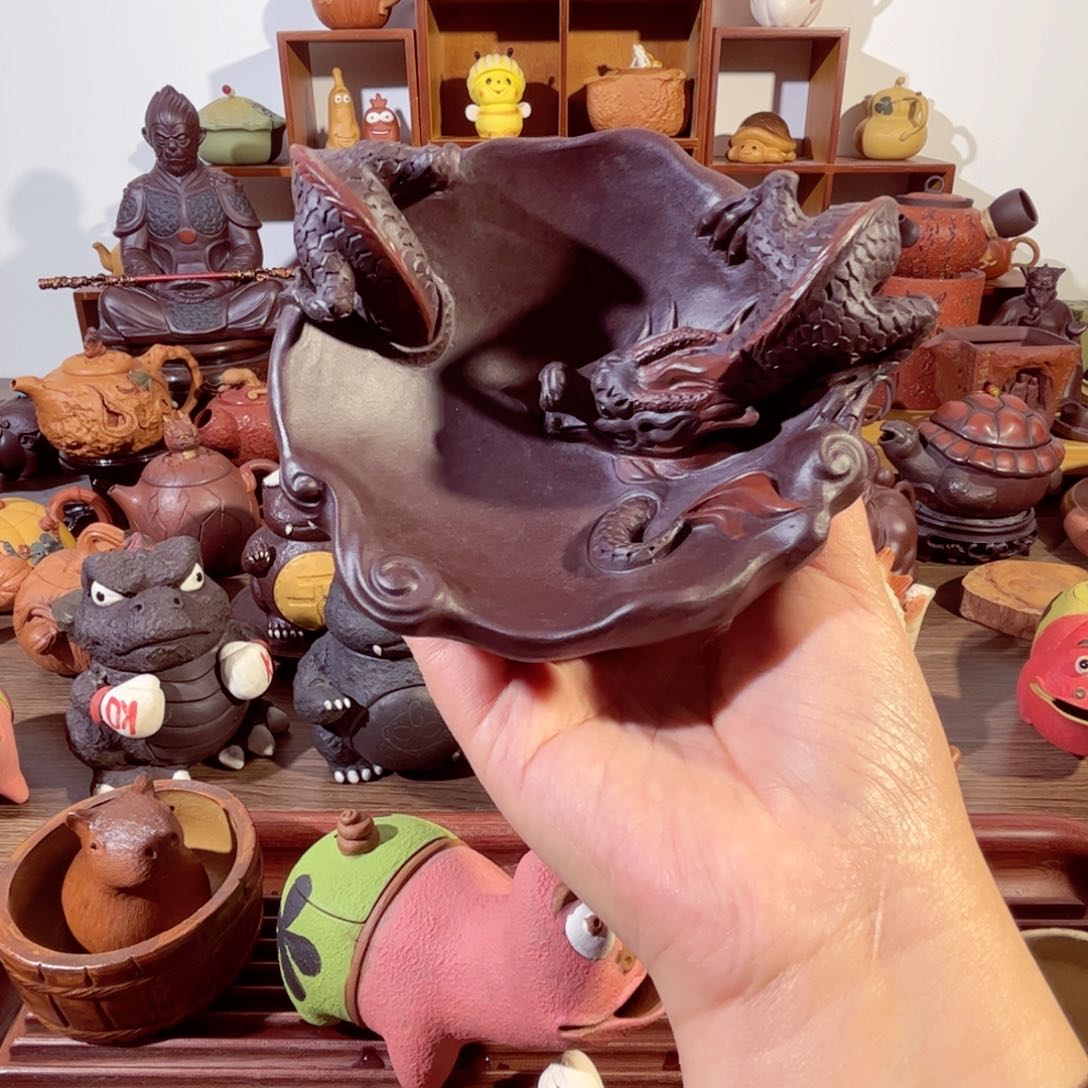 紫砂茶壶履****柒纯手工制作过程非常