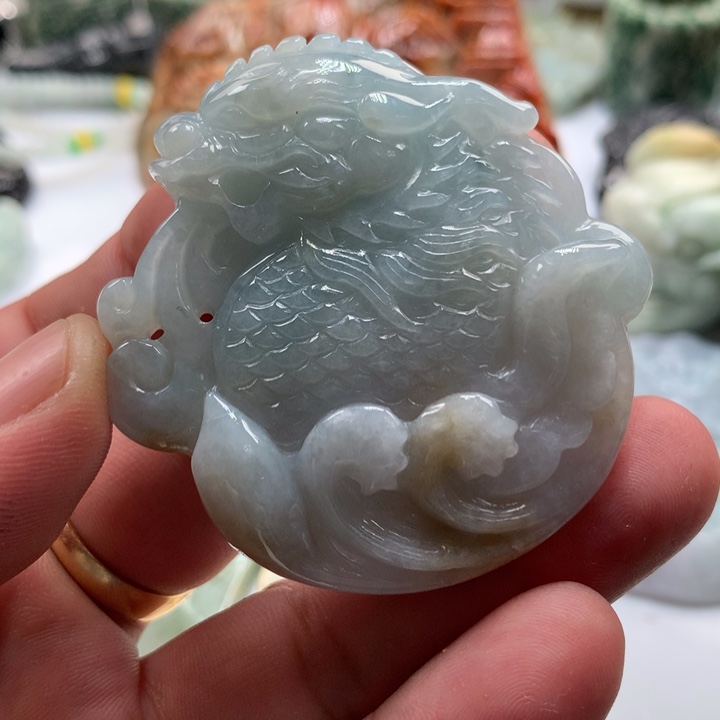 翡翠未镶嵌颈饰保真天然a货翡翠