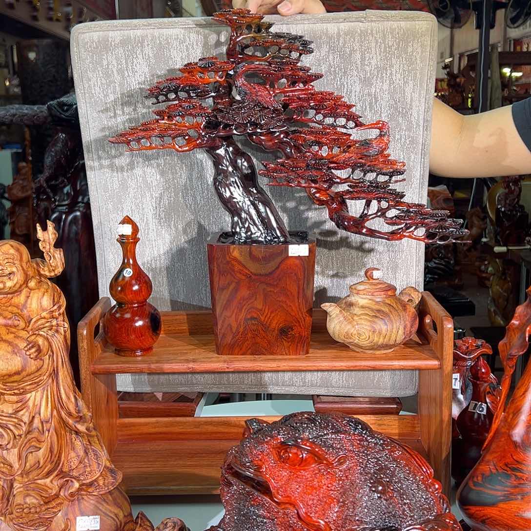 木用****5大红酸枝迎客松