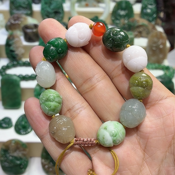 独山玉未镶嵌手串