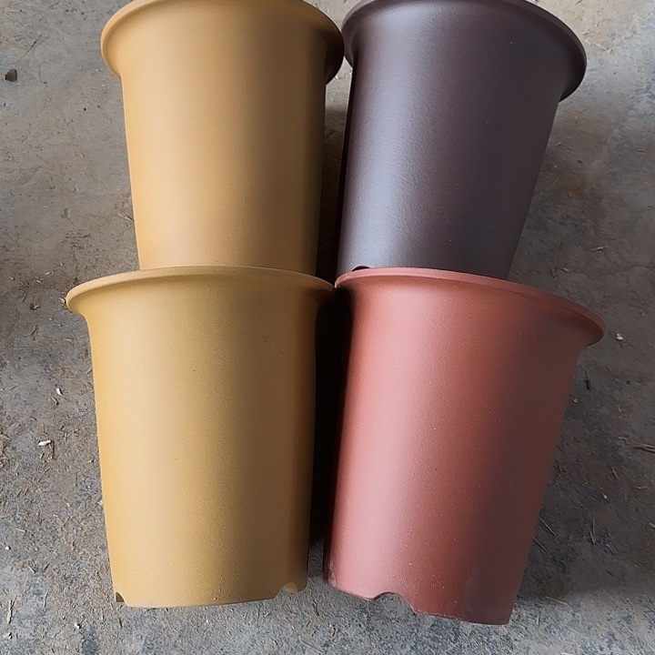 19×20四只手工兰花盆    