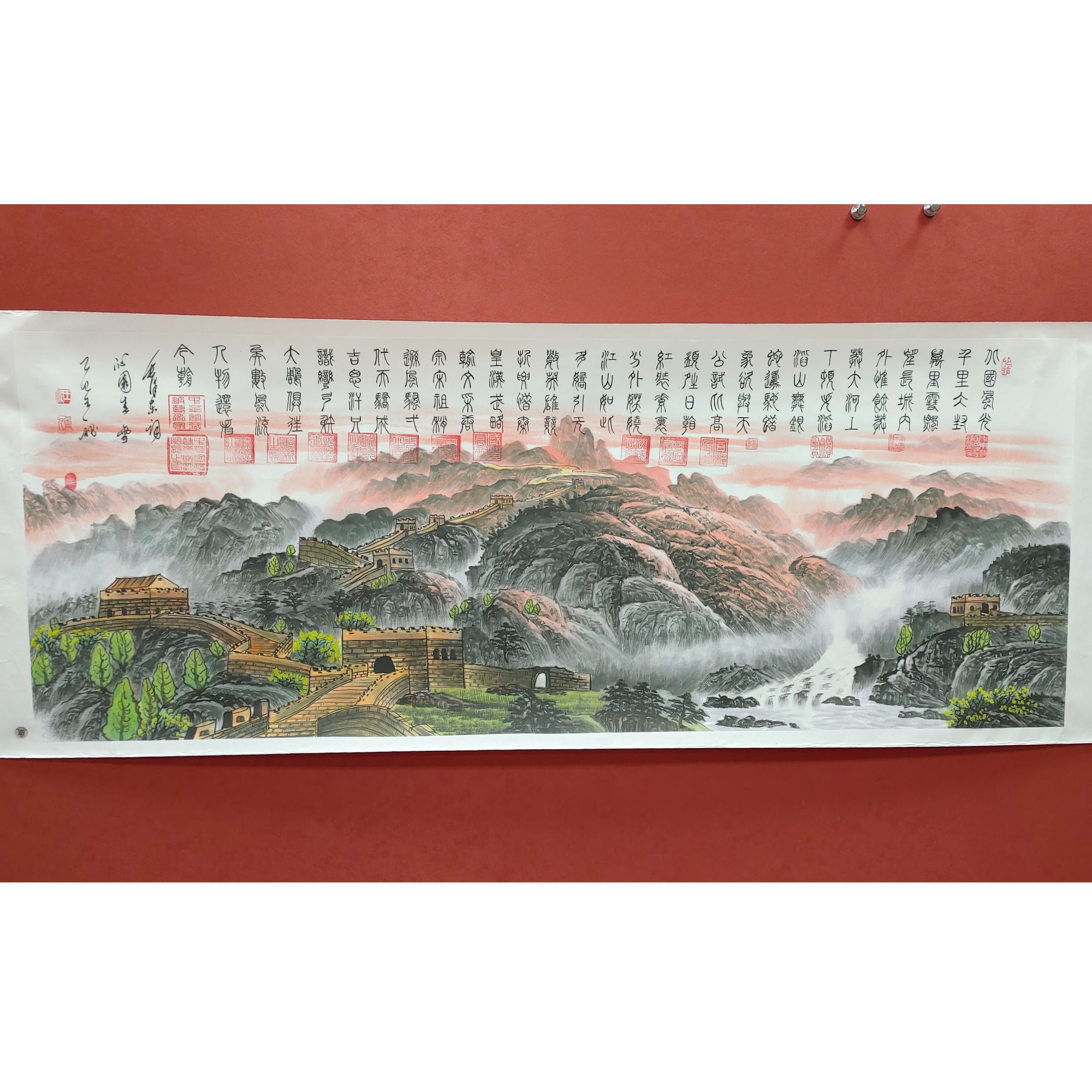 《沁园春雪》王秘书画结合作品纯手绘