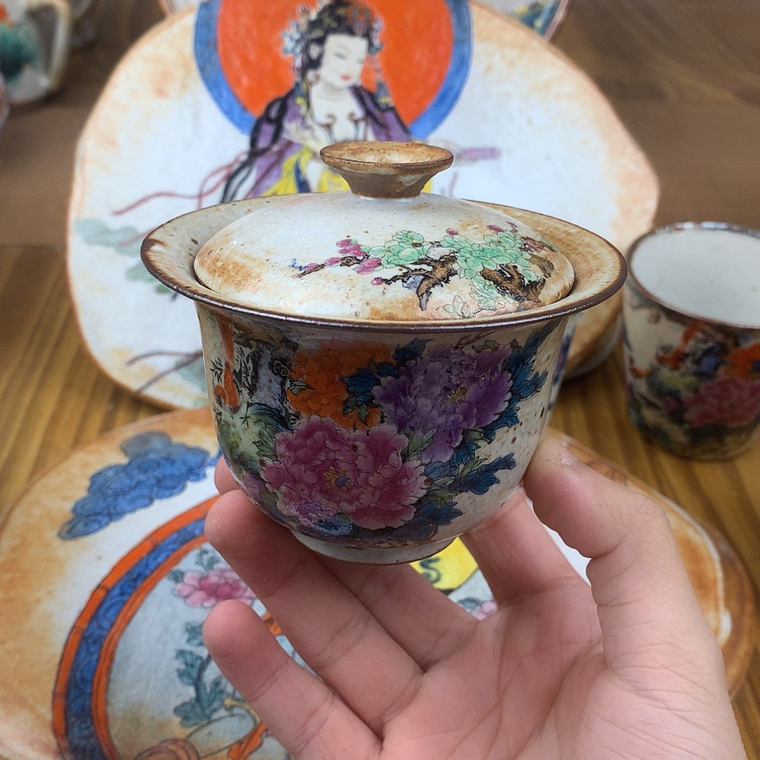 糙***汤杯景德镇陶瓷手作