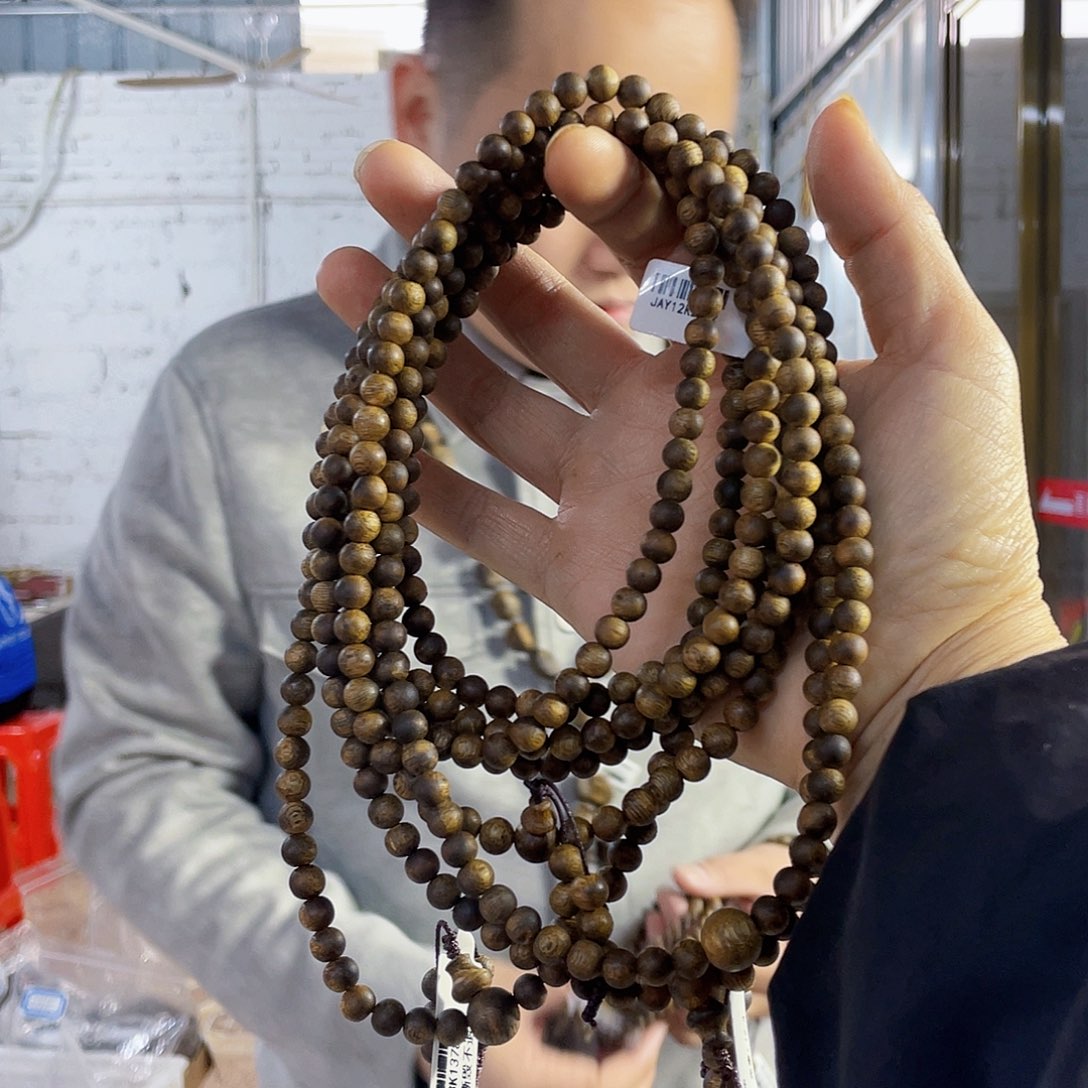 沉香手串棋楠圆珠长串0.6/12克多样性发一