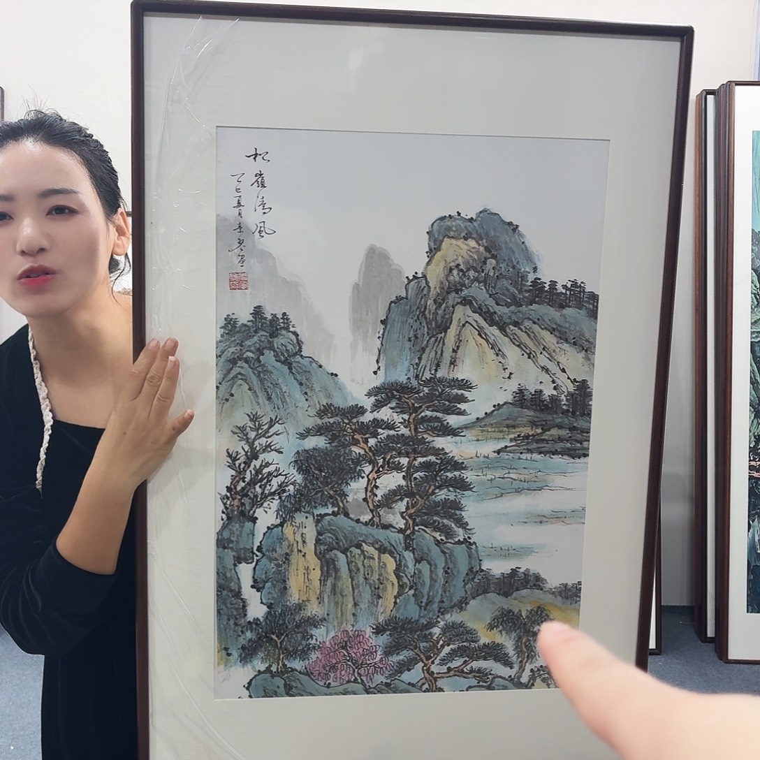 国画手绘作品90-60尺寸