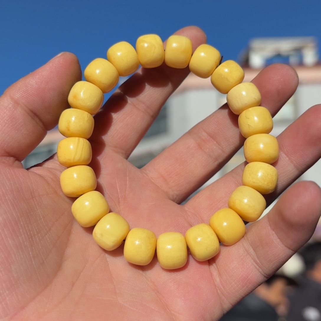 蜜蜡手链未镶嵌蜜蜡好看喜欢带回家