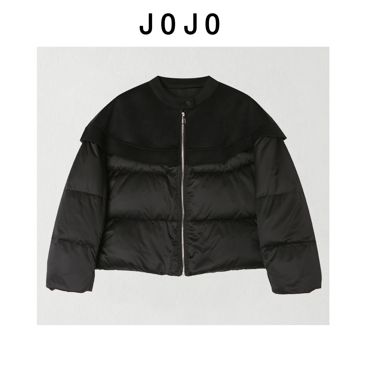 玖了个玖 2025冬款年货定制极简百搭设计师小斗篷羽绒服2512C9259