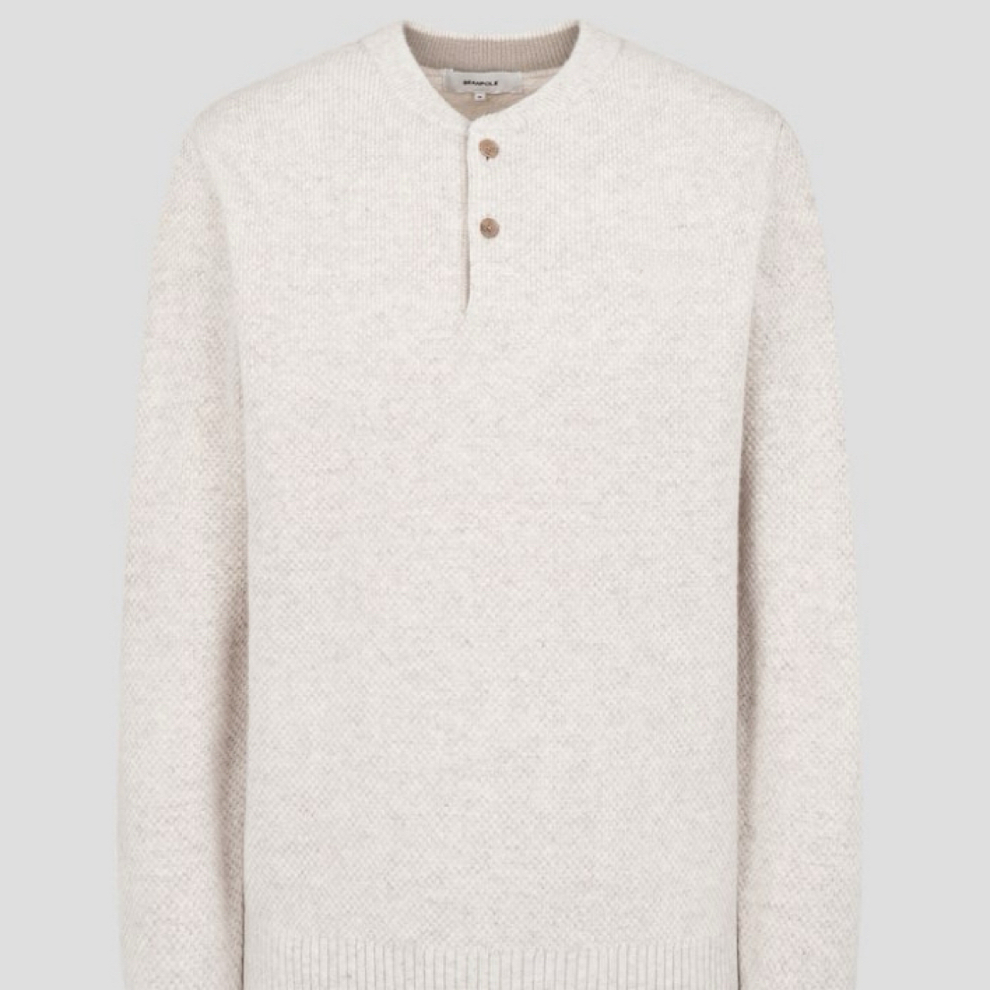 闪闪兒 元 韩国贵牌B**EANP**LE 25冬季 纽扣领羊毛针织衫9525