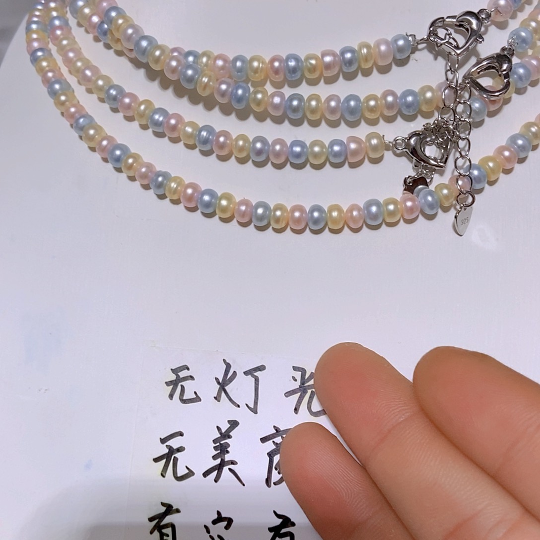 淡水珍珠合金颈饰