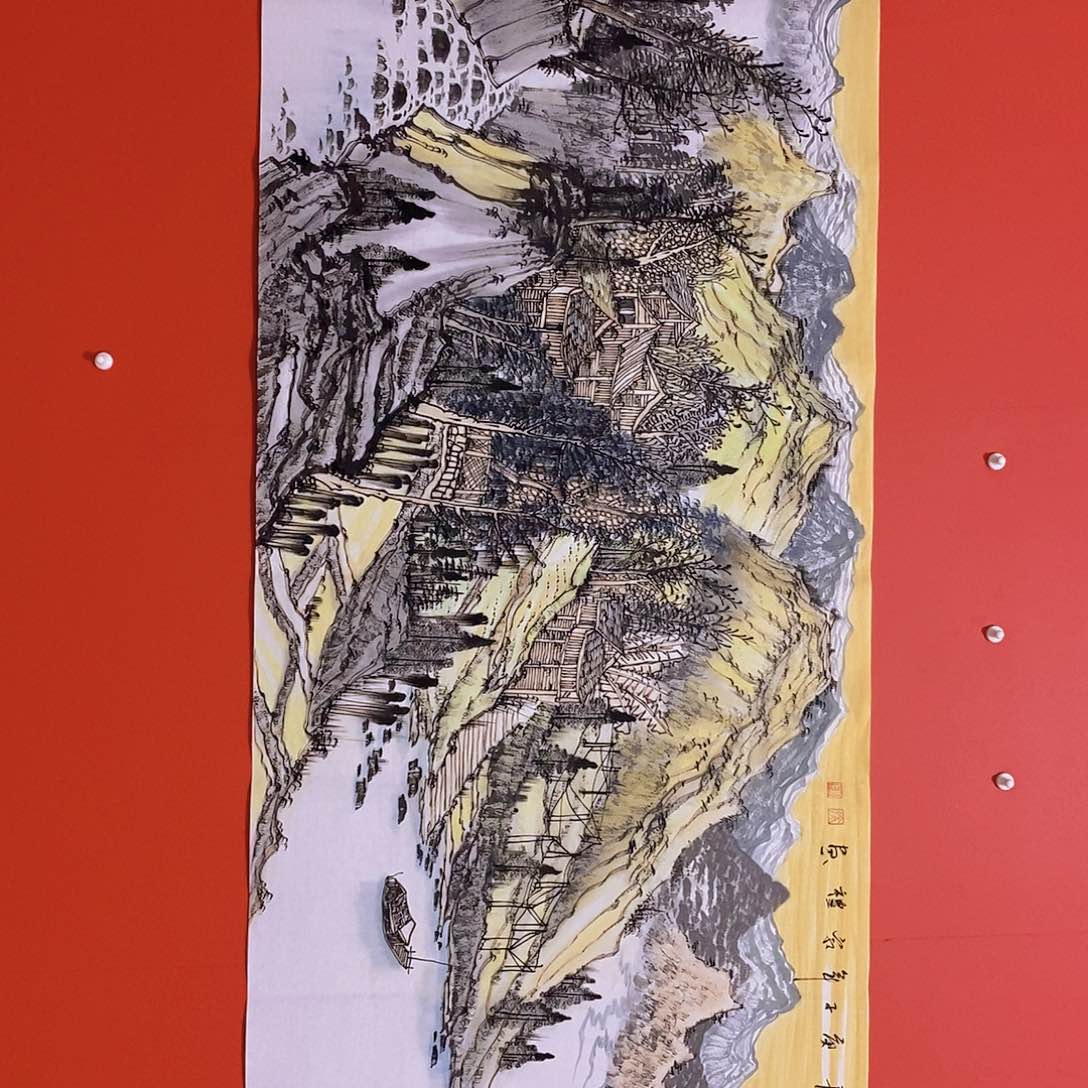 国画山水花鸟国画作品